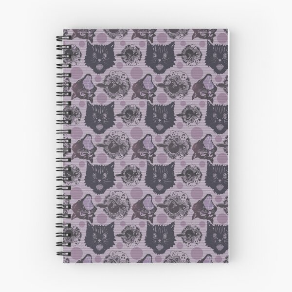 Item preview, Vintage Halloween Black Cat and Ghost Pattern designed and sold by AKateWillett.