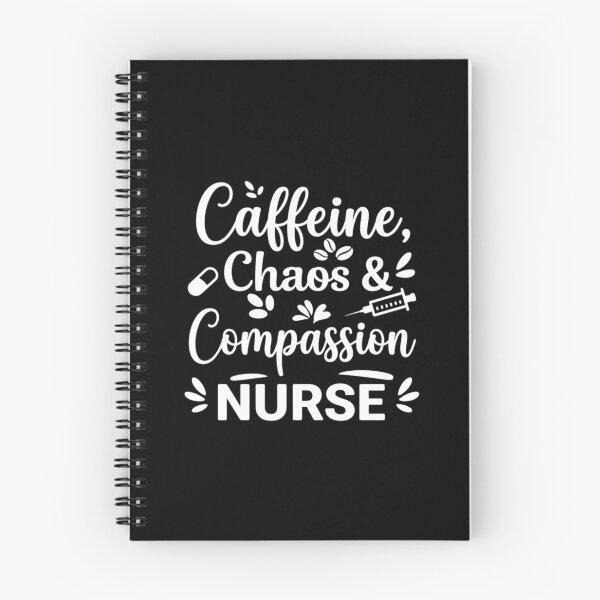 Item preview, Caffeine, Chaos & Compassion, Nurse life designed and sold by CloudyPress.