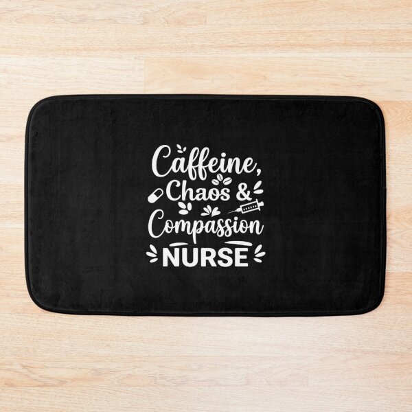 Item preview, Caffeine, Chaos & Compassion, Nurse life designed and sold by CloudyPress.