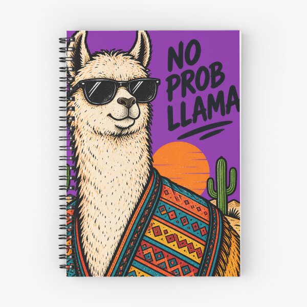 Item preview, No Prob Llama Desert Vibes designed and sold by Houldi.