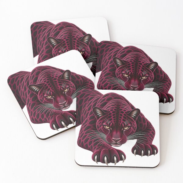 Item preview, Burgundy Stalking Panther designed and sold by LiMarchee.