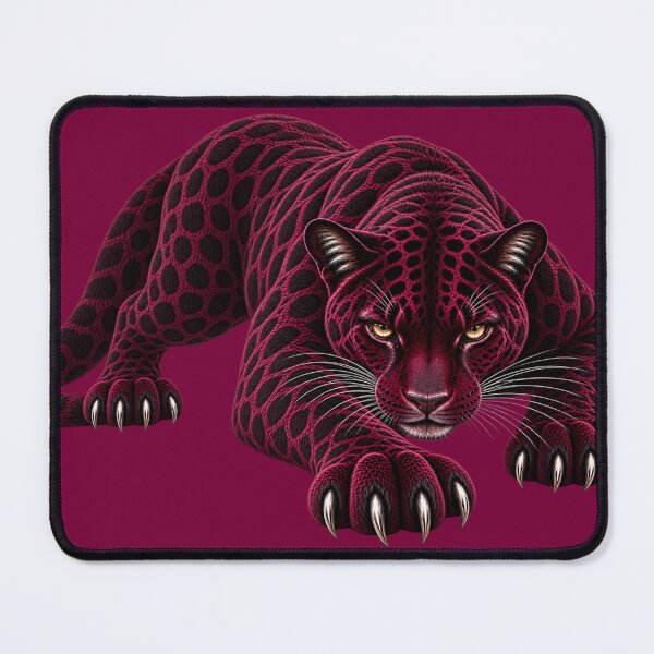 Item preview, Burgundy Stalking Panther designed and sold by LiMarchee.
