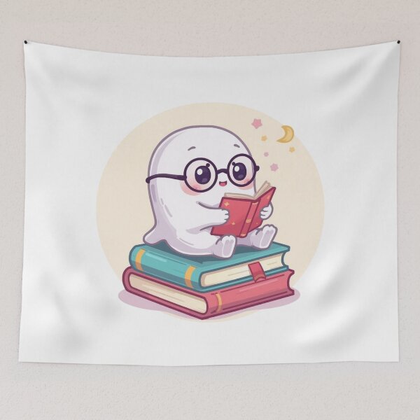 Item preview, Cozy Reading Ghost designed and sold by Stylestickers55.