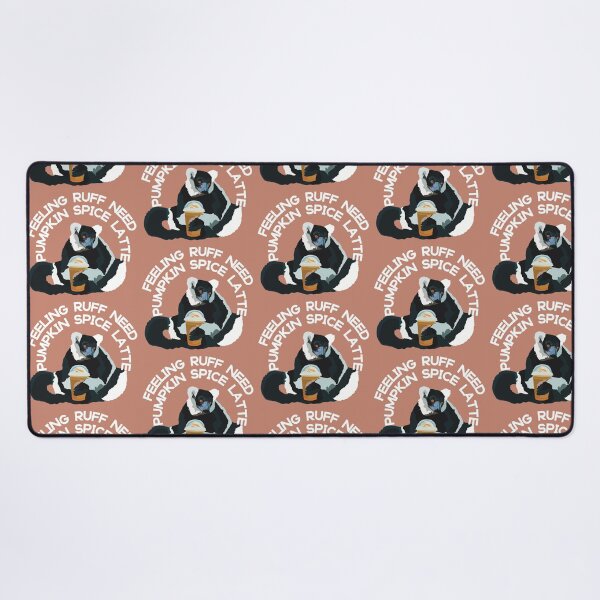 Item preview, Black and White Ruffed Lemur, Pumpkin Spiced Latte designed and sold by PrettylittlepastelUk.