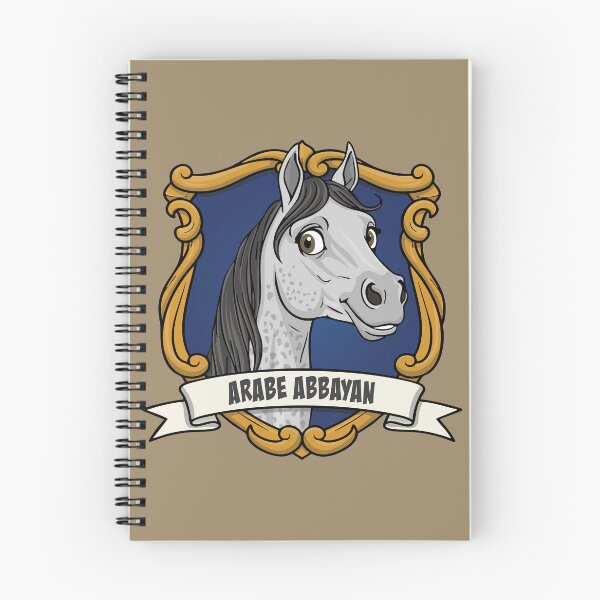 Item preview, The caricature of the Abbayan Arabian horse in a coat of arms designed and sold by Cheval-de-coeur.