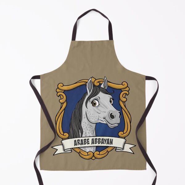 Item preview, The caricature of the Abbayan Arabian horse in a coat of arms designed and sold by Cheval-de-coeur.