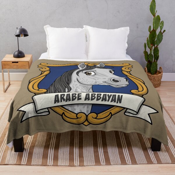 Item preview, The caricature of the Abbayan Arabian horse in a coat of arms designed and sold by Cheval-de-coeur.