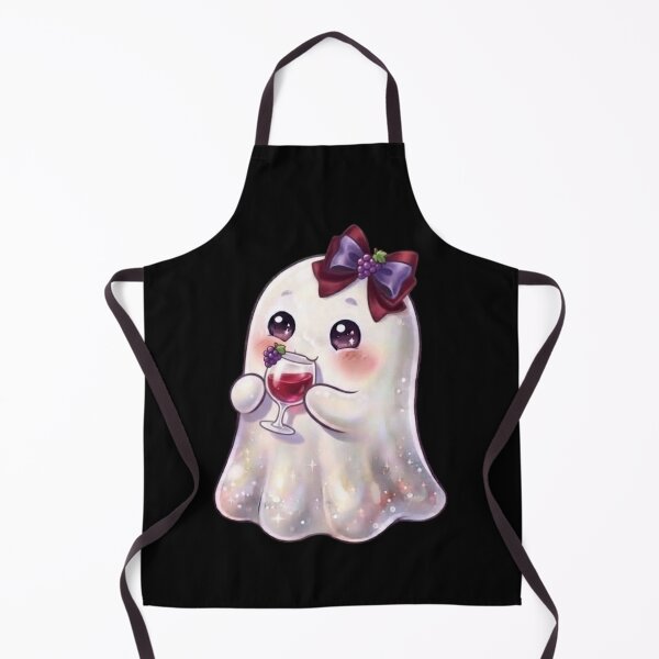 Item preview, Cute Kawaii Ghost Drinking a Grape Wine Glass Design / Halloween / Cafe / Ghosts / Foodie / Drinks / T-shirts mugs stickers phone case hardcover journal poster designed and sold by TeenLake.