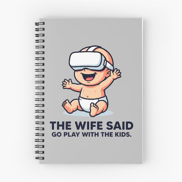 Item preview, Wife Said Go Play With The Kids Baby with VR Headset designed and sold by ThreadRiotTees.