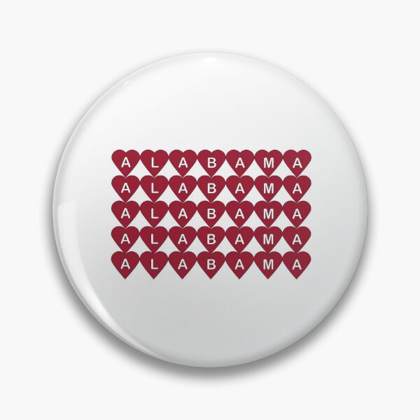 Item preview, Cute Alabama Pride Maroon Red Heart Design designed and sold by ValeriesGallery.