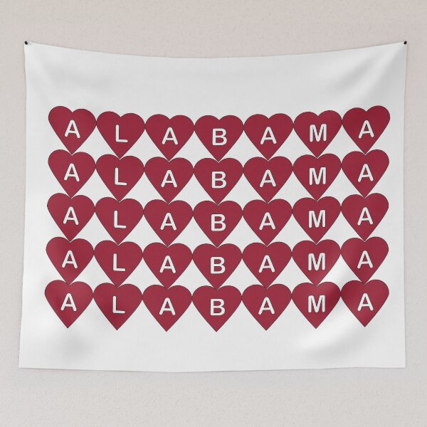 Item preview, Cute Alabama Pride Maroon Red Heart Design designed and sold by ValeriesGallery.