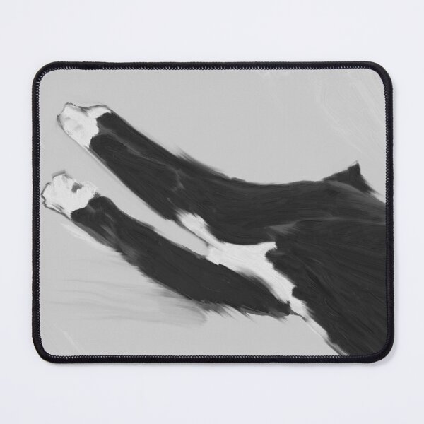 Item preview, Tuxedo Cat Paws Stretching | Black and White Cat Art designed and sold by Spider Cat Corner.