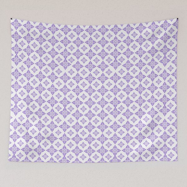 Item preview, Purple Ornamental Mandala Pattern – Elegant Geometric Floral Tile Design designed and sold by Mousy17.