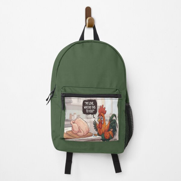 Item preview, Funny Crying Rooster and Whole Chicken Kitchen Humor designed and sold by AfresStudio.