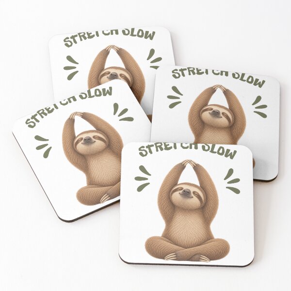 Item preview, Stretch Slow Sloth Yoga Meditation Design designed and sold by gomood.