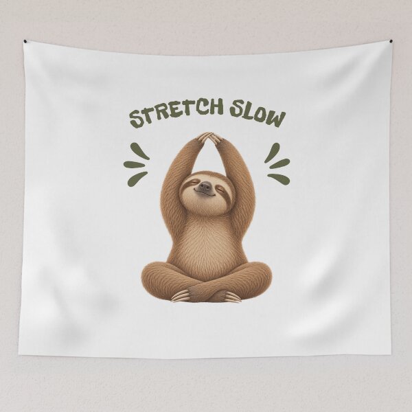 Item preview, Stretch Slow Sloth Yoga Meditation Design designed and sold by gomood.