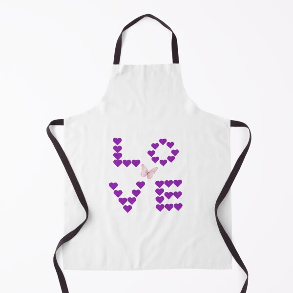 Item preview, Purple Hearts Love with Butterfly designed and sold by MissLotusStudio.