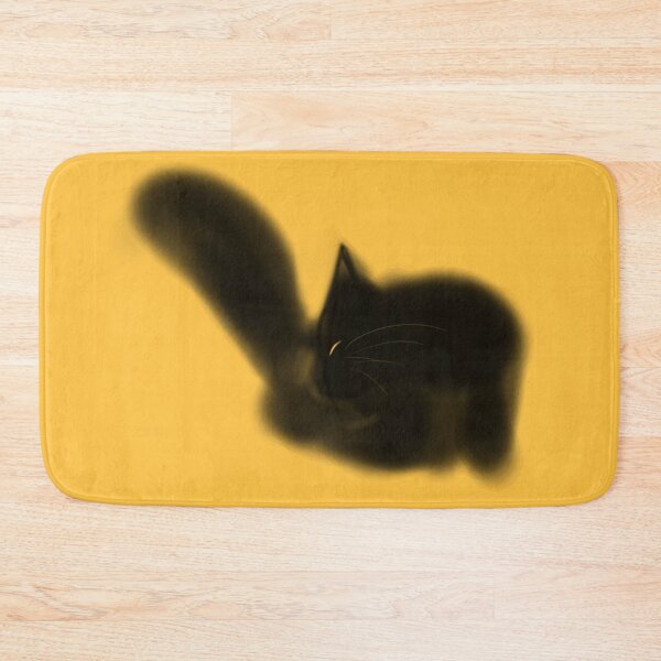 Item preview, Cat grooming against orange background  designed and sold by TNT-Atelier.