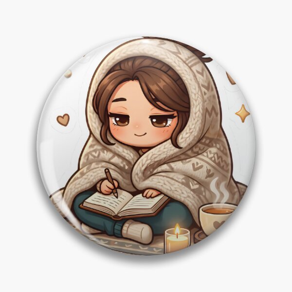 Item preview, Journal And Chill Cozy Sticker designed and sold by CozyMugArt.