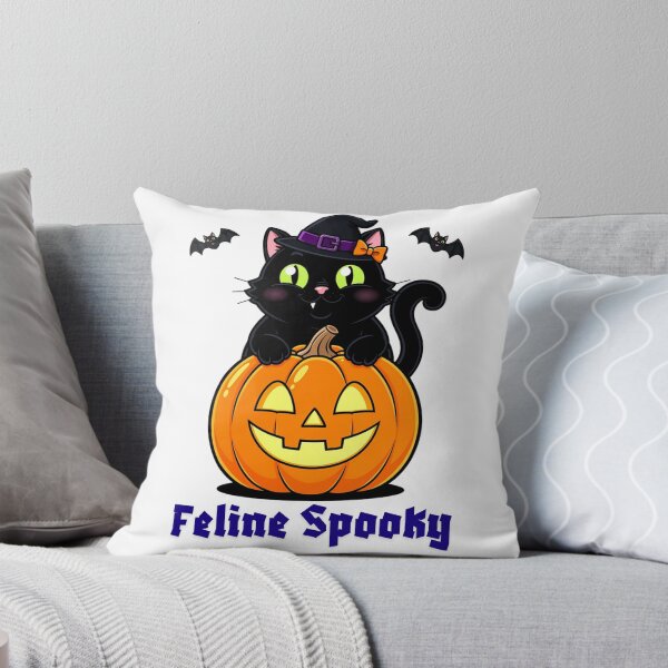 Item preview, Feline Halloween Cute Cat on Pumpkin – Funny Adorable Kitty Halloween Party, Spooky Autumn and Pumpkin Lover Design designed and sold by Zenith-Co.