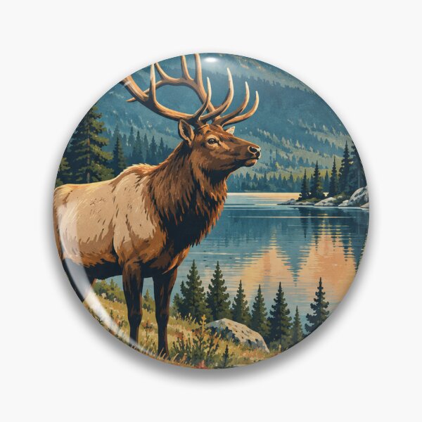 Item preview, Estes Park Colorado Travel Souvenir - Vintage Midcentury Scene designed and sold by VisualArtsOasis.