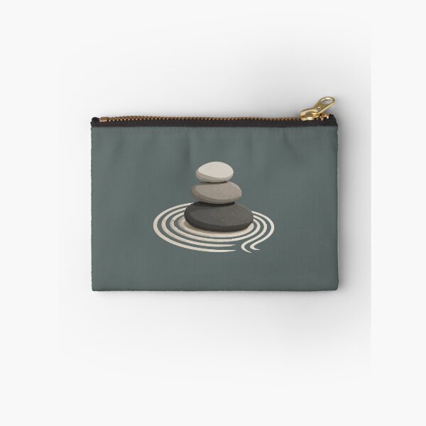 Item preview, Zen Stacked Stones in a Japanese Rock Garden designed and sold by SimplePoDesign.