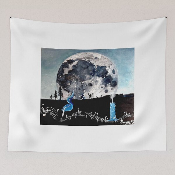 Item preview, Pierrot Silhouetted Under Giant Moon Sheet Music designed and sold by MarizsaMoluk.