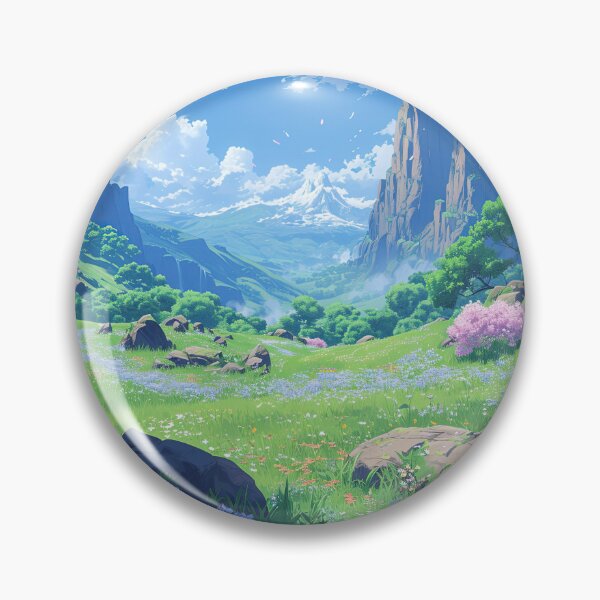 Item preview, Wildflower Valley Adventure | Anime Fantasy Landscape designed and sold by bella-rosa87.