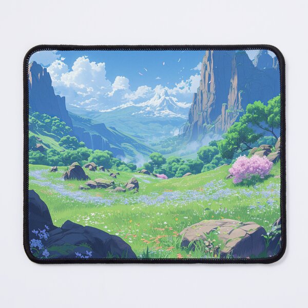 Item preview, Wildflower Valley Adventure | Anime Fantasy Landscape designed and sold by bella-rosa87.