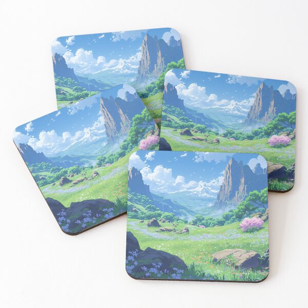 Item preview, Wildflower Valley Adventure | Anime Fantasy Landscape designed and sold by bella-rosa87.