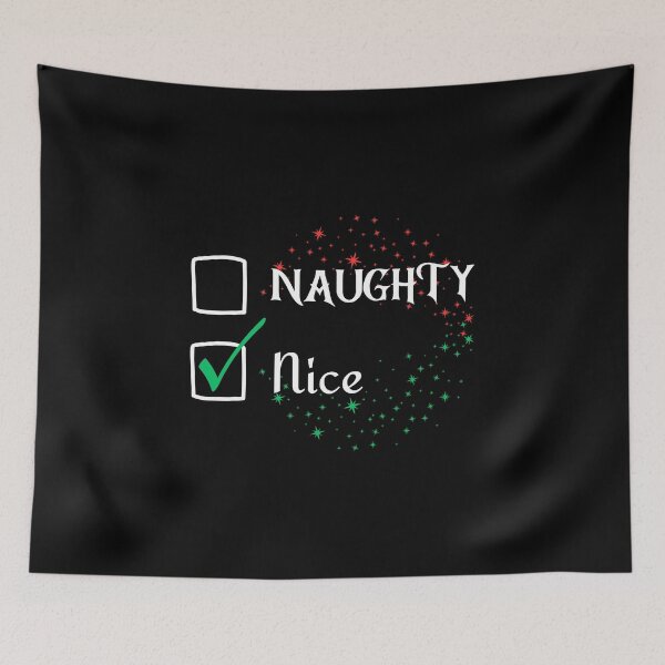 Item preview, Nice List Christmas | Funny Santa “Nice One” Holiday Party Fun | Light Ink Edition designed and sold by SunandShade.