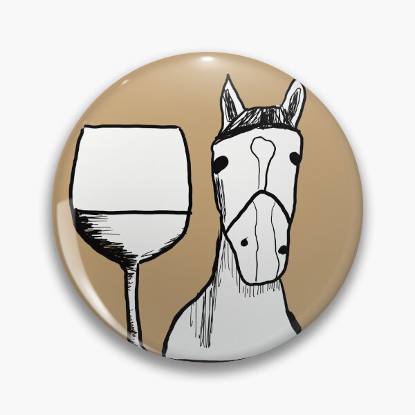 Item preview, Caballo sosteniendo un vaso designed and sold by Gizzbuggo.