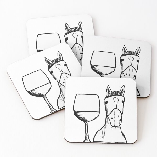 Item preview, Horse Holding Glass designed and sold by Gizzbuggo.