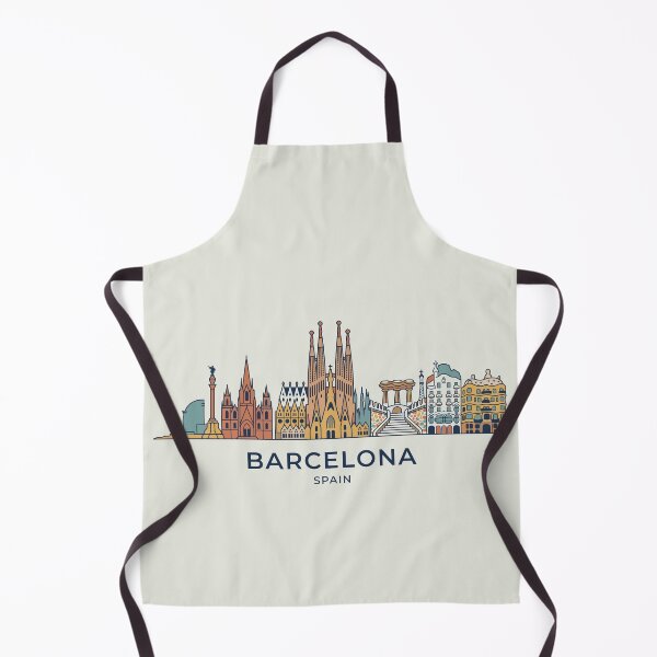 Item preview, Barcelona Skyline Spain Landmarks Architecture designed and sold by Amir Faysal.