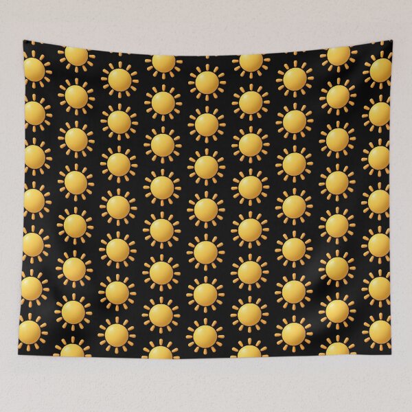 Item preview, Cute 3D Bright Yellow Sunshine Icon designed and sold by SmallDart Creations.