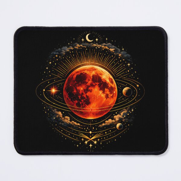 Item preview, Blood moon during the total lunar eclipse designed and sold by Daily Quirk.