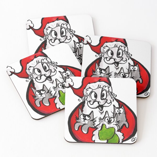 Item preview, Santa Loves Cats! designed and sold by Grasdal.