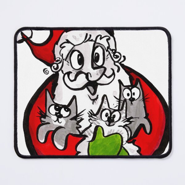 Item preview, Santa Loves Cats! designed and sold by Grasdal.