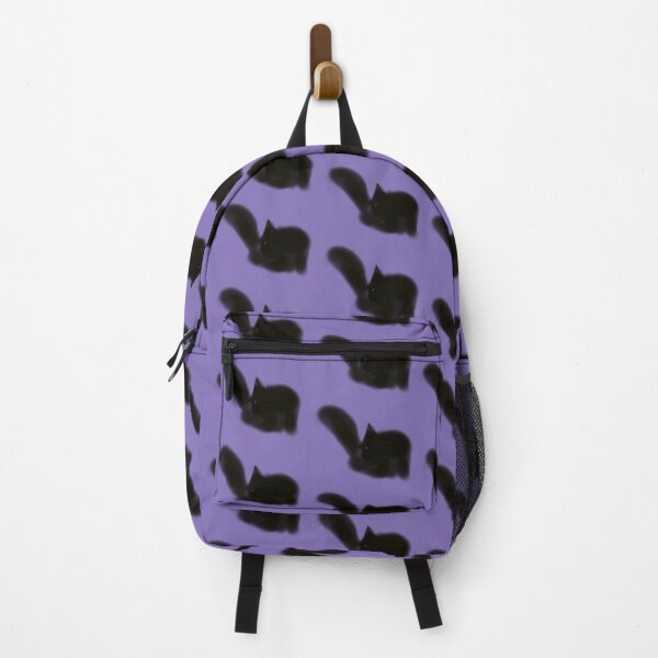Item preview, Cat grooming against purple background designed and sold by TNT-Atelier.