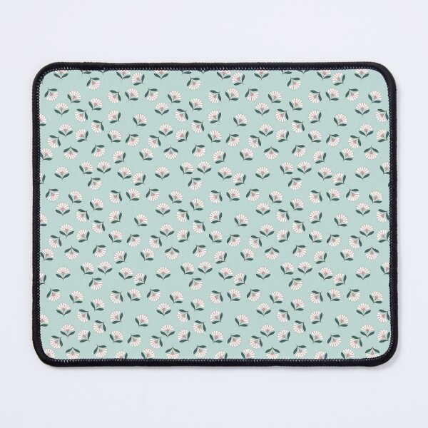 Item preview, Delicate retro floral pattern in mint, pink & petrol designed and sold by soulthreads.pattern.