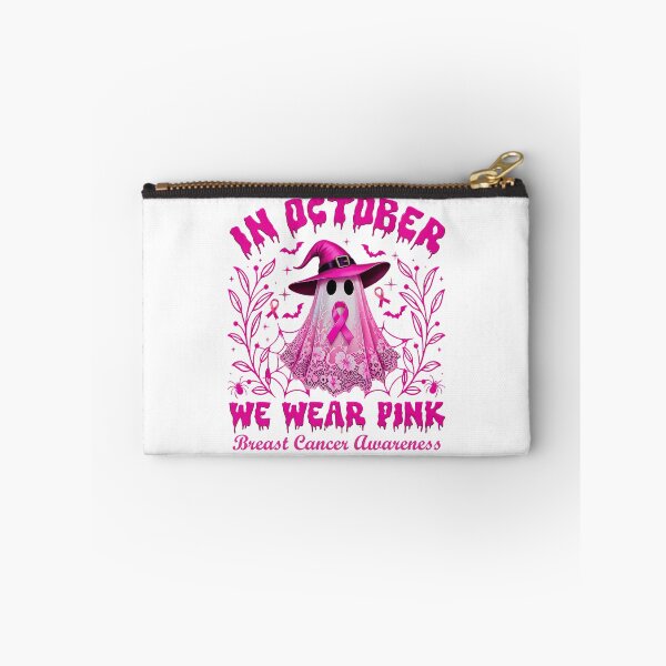 Item preview, In October We Wear Pink Ghost Breast Cancer Awareness Halloween designed and sold by DYAFLK.