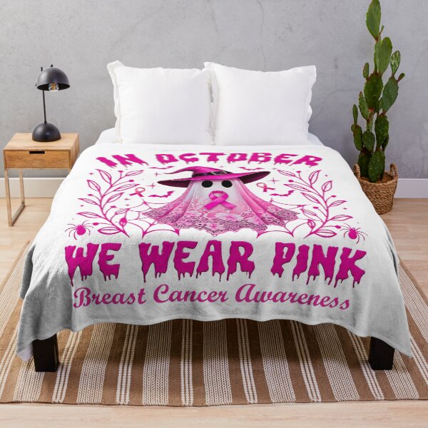 Item preview, In October We Wear Pink Ghost Breast Cancer Awareness Halloween designed and sold by DYAFLK.
