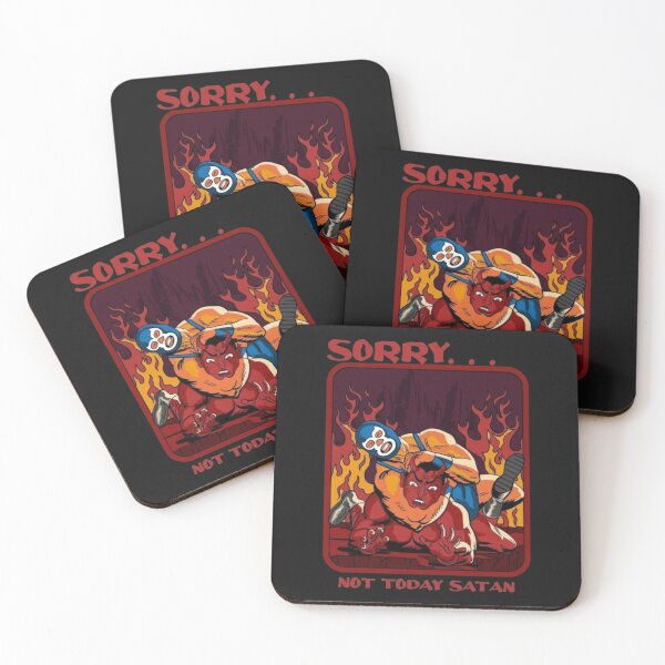 Item preview, Not Today Satan - Retro Lucha Libre Wrestler vs Devil designed and sold by louda02.