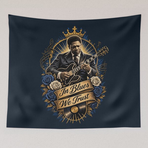 Item preview, In Blues We Trust designed and sold by Sarcastic Panda.
