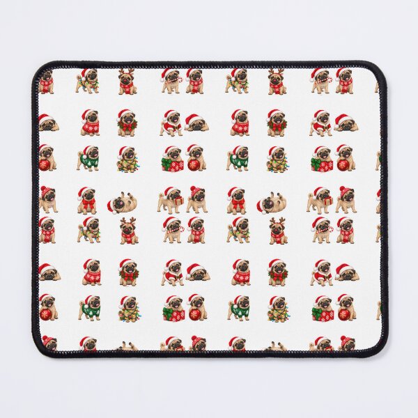 Item preview, Christmas Pugs – 16 Pug Stickers for Dog Lovers designed and sold by sabantha.