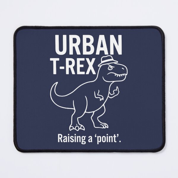 Item preview, Urban T-Rex Raising A Point Funny Middle Finger Dinosaur designed and sold by Amir Faysal.