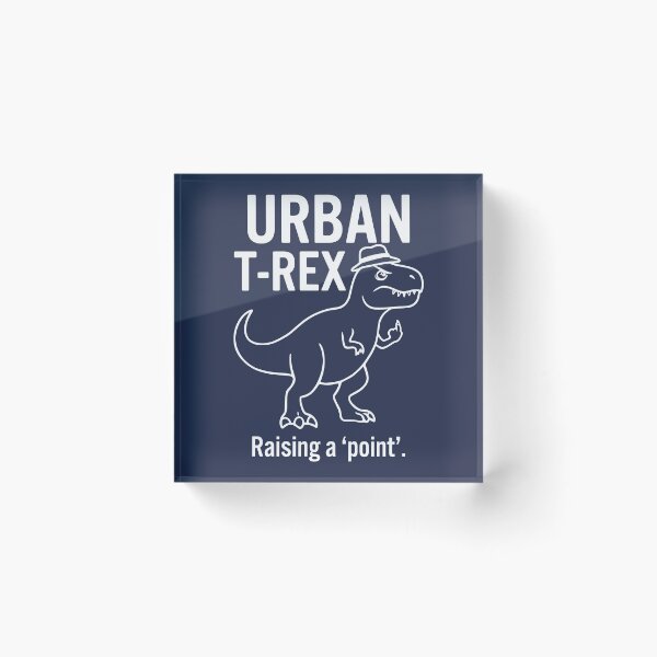 Item preview, Urban T-Rex Raising A Point Funny Middle Finger Dinosaur designed and sold by Amir Faysal.