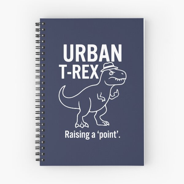 Item preview, Urban T-Rex Raising A Point Funny Middle Finger Dinosaur designed and sold by Amir Faysal.