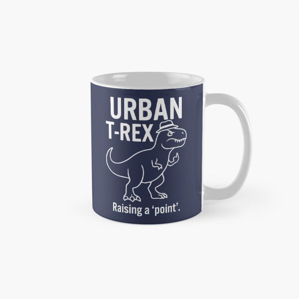 Item preview, Urban T-Rex Raising A Point Funny Middle Finger Dinosaur designed and sold by Amir Faysal.