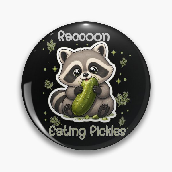 Item preview, Raccoon Eating Pickles designed and sold by VisualPantry.
